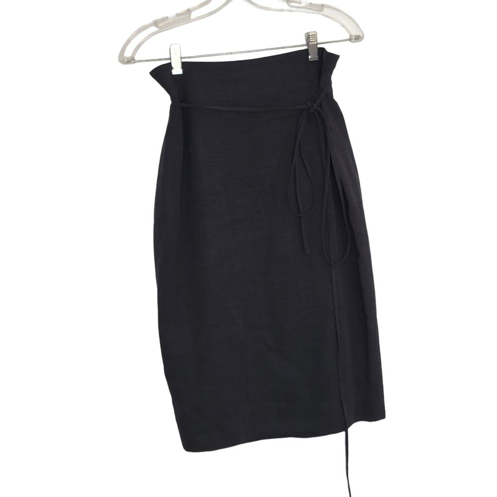 Emanuel Ungaro Wool Pencil Skirt Quiet Luxury Old Money Gray Classic Women 8